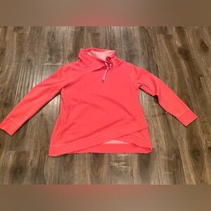 Calvin Klein womens top turtleneck pink size XL